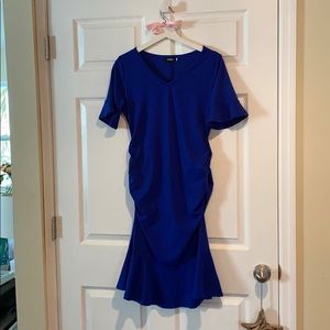 Royal Blue Maternity Dress